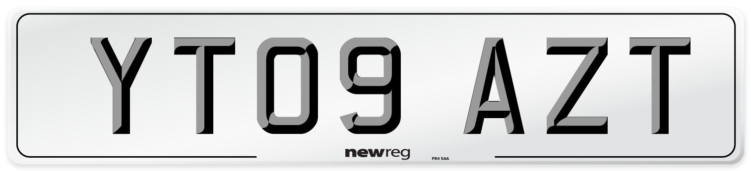 YT09 AZT Number Plate from New Reg